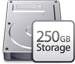 250 GB Storage.