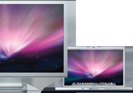 Cinema Display and MacBook Pro.