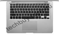 MacBook Air showing keyboard.