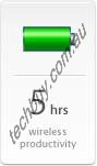 Battery life: 5 hours wireless productivity.