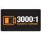 3000:1 ultra high dynamic contrast ratio