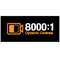 8000:1 ultra high dynamic contrast ratio