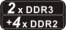 RAM 2xDDR3 + 4xDDR2