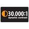 30000:1 dynamic contrast ratio