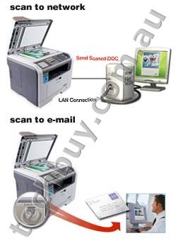 scan to email and scan to network