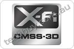Get surround sound with X-Fi CMSS-3D