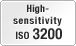 High-sensitivity ISO 3200