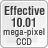 effective 10.01 mega-pixel CCD