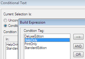Conditional output