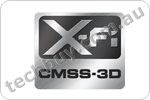 Surround sound from stereo music and moves with X-Fi CMSS-3D