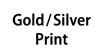 Golf and Silver Print : Gold And Silver Ink Cartridges