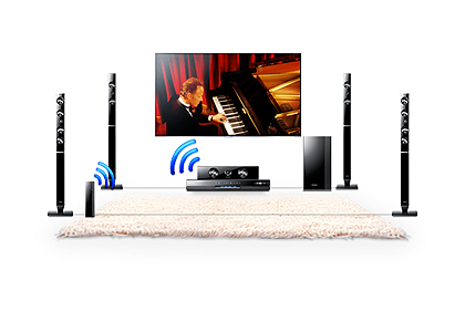  Set your speakers free with wireless. 