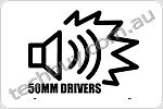 High resolution 50mm driver units