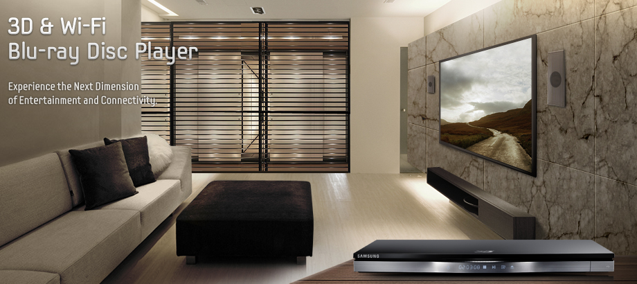 3D & Wi-Fi Blu-ray Disc Player