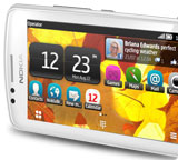 Nokia 700 smartphone with integrated email and social networks