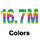 16.7 Million Colors