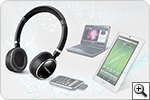 Works with compatible Bluetooth stereo devices