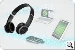 Works with compatible Bluetooth stereo devices