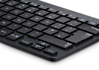 Isolated keys for effortless typing