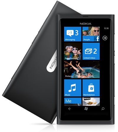 Nokia Lumia 800 with all-screen design