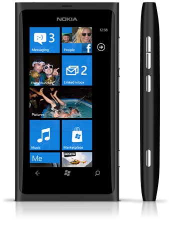 Nokia Lumia 800 with all-screen design