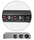 Three audio inputs