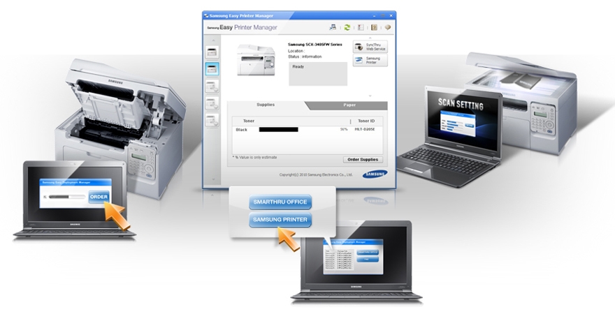 Simple and efficient printer management make easy