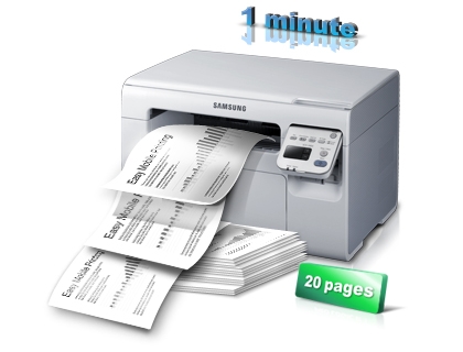 Achieve more with Samsungs Fast Print