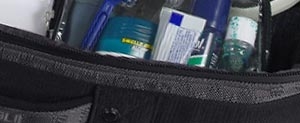 Weekender Nylon Travel Bag Interior Compartment