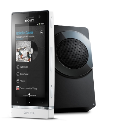 The Xperia U Android smartphone has 3D surround sound.