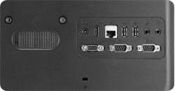 Rich I/O ports including 2 COM ports, HDMI-out port and VGA-out port