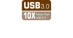 USB 3.0 - 10 Times Faster than USB 2.0
