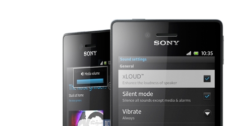 Xperia miro Android smartphone makes listening joyful with xLoud