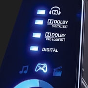 Selectable EQ Settings for Games, Movies and Music
