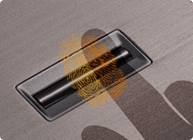 Improved security with fingerprint scanning