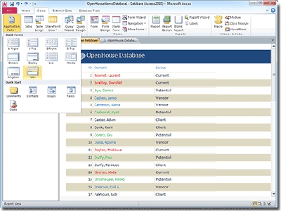 Create databases using Access to organize most any type of information, from scientific research to professional contact info 