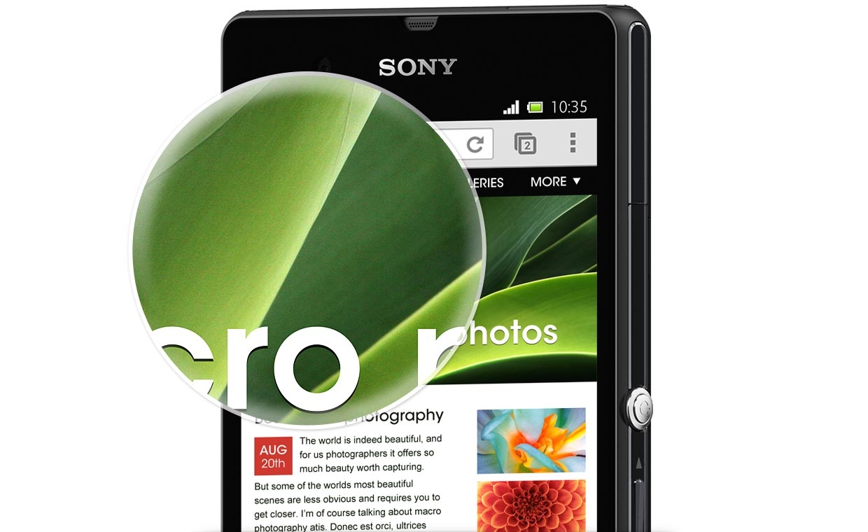 The Xperia Z is the smartphone from Sony that brings you unparalleled sharpness and brightness.