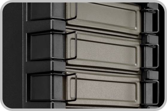 Constructed With Metal Faceplates