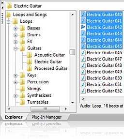 ACID Music Studio includes over 3,000 loops to choose from