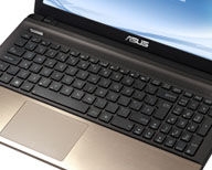 Ergonomically-designed chiclet keyboard