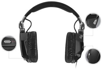 Mad Catz F.R.E.Q. 3 Stereo Headset - Easy to Locate On-ear Controls