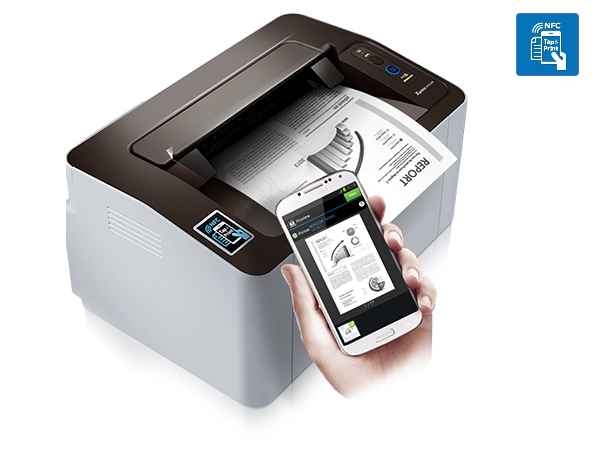 Samsung SL-M2020W/XSA Mono Laser Printer (A4) w. Wireless Network ...