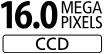16 megapixel High-Sensitivity CCD