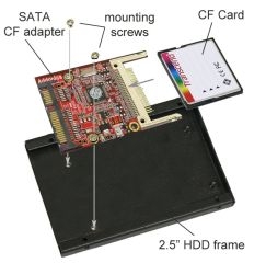 2.5 CF Flash drive installation