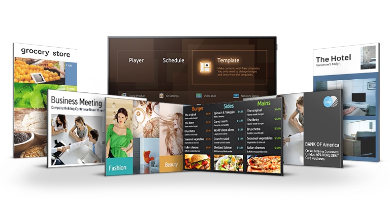 Easily manage digital signage with a simplified Home UI 