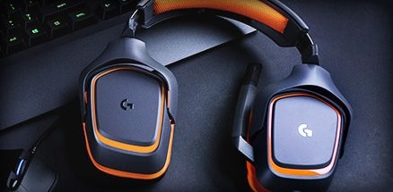 logitech gaming headset orange