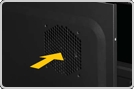120 mm intake fan behind motherboard (optional)
