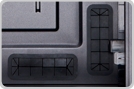 Grommet-lined cable routing holes with 30 mm of space behind the motherboard tray