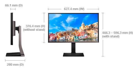 Dimension of S27D850T