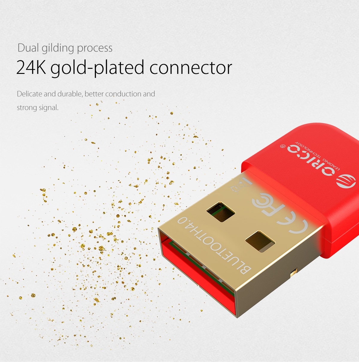 24K gold-plated connector